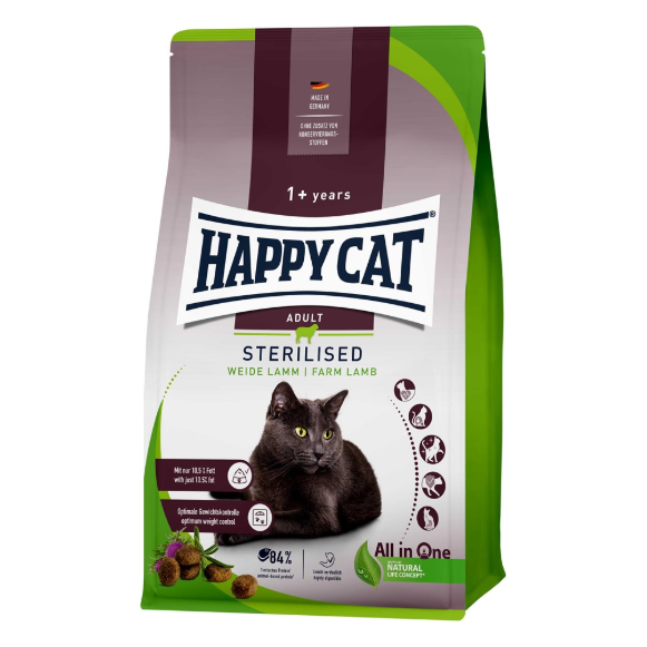 HappyCat Adult sterilised, lamm, 1,3 kg