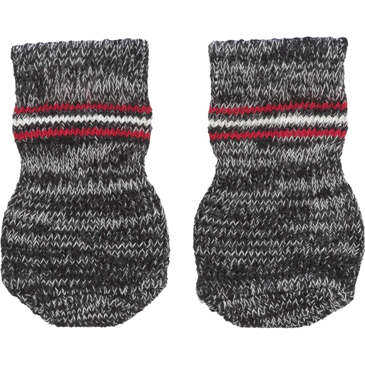 Hundsockar non-slip 2-pack, XS-S, grå
