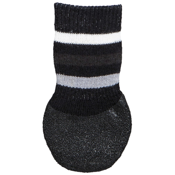 Trixie Hundsockar Gummerad Svart 2-pack M-L