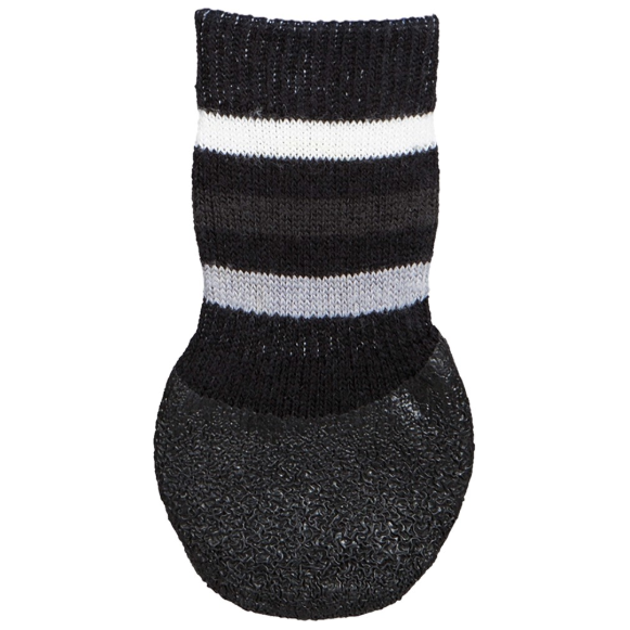 Trixie Hundsockar Gummerad Svart 2-pack M-L